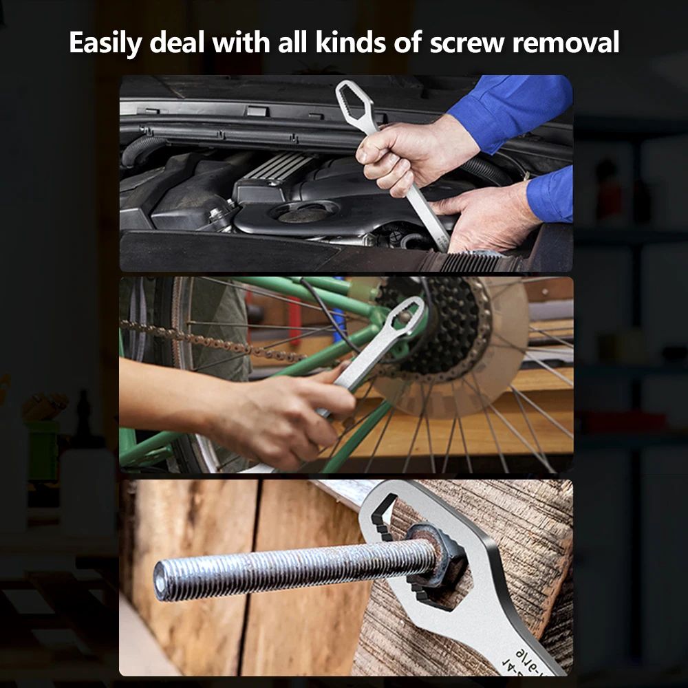 Universal Torx Wrench SelfTightening Adjustable DoubleHead Spanner For Factory  Repair 4