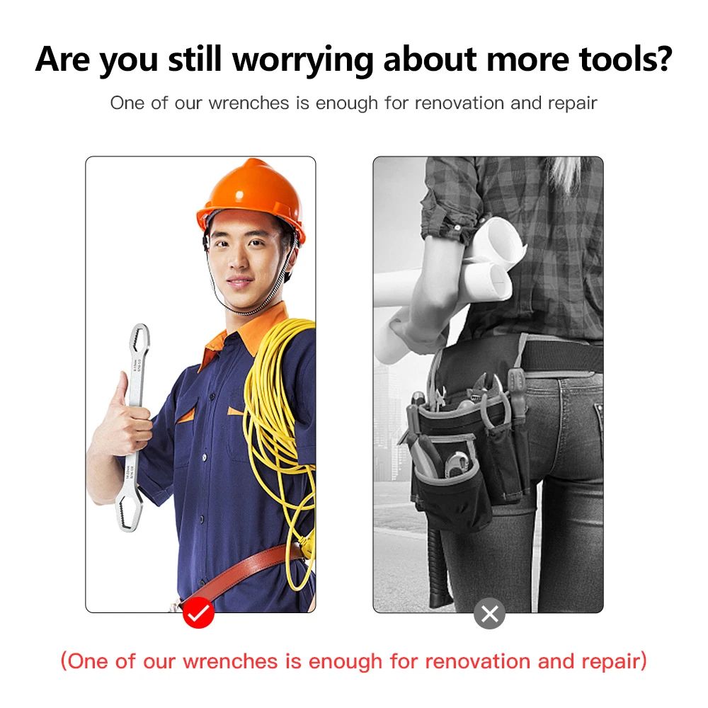 Universal Torx Wrench SelfTightening Adjustable DoubleHead Spanner For Factory  Repair 7