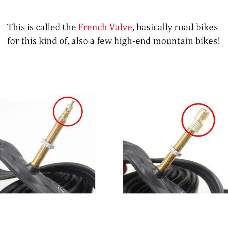 French Valve To American Valve Adapter HighQuality Bike Tire Converter Presta To Schrader Gold Adap