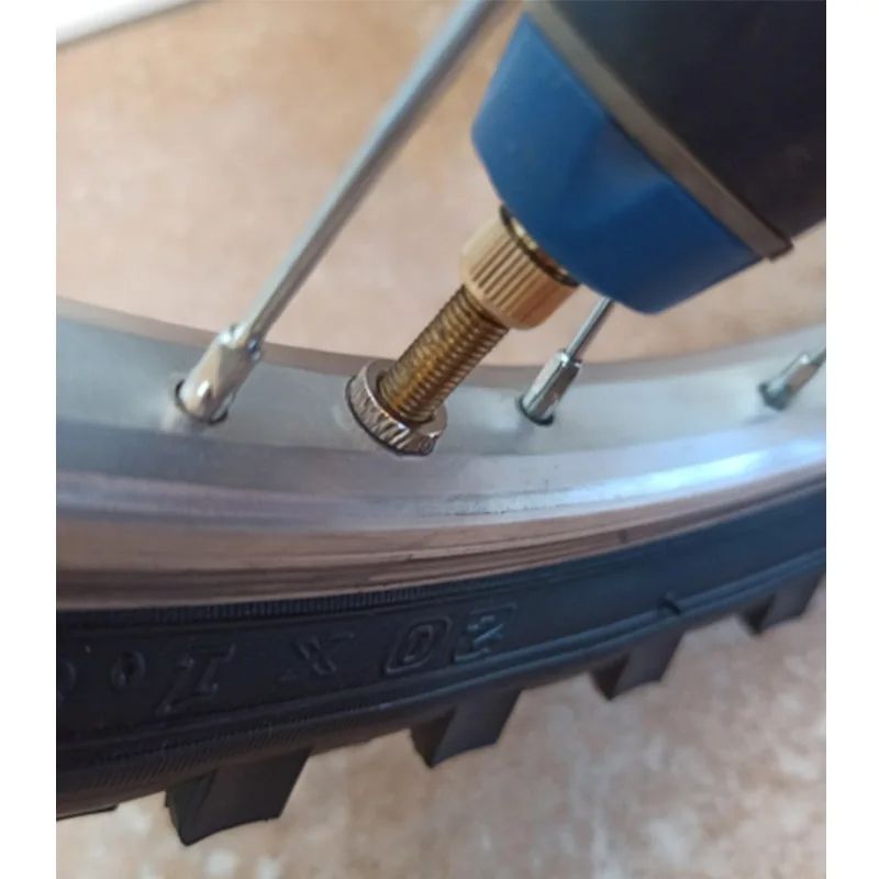 French Valve To American Valve Adapter HighQuality Bike Tire Converter Presta To Schrader Gold Adap