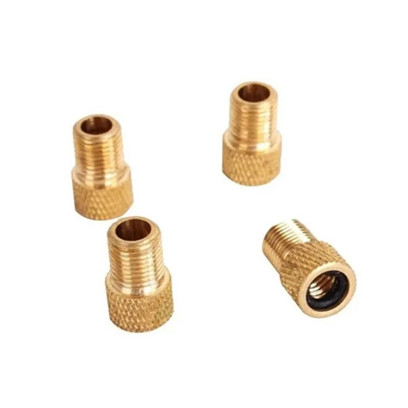 French Valve To American Valve Adapter HighQuality Bike Tire Converter Presta To Schrader Gold Adap