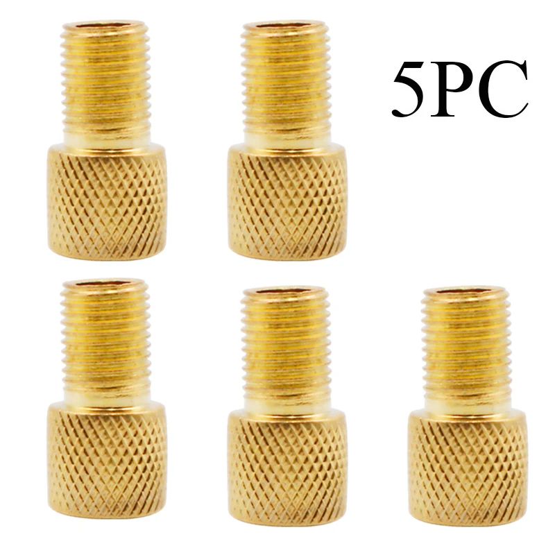 French Valve To American Valve Adapter HighQuality Bike Tire Converter Presta To Schrader Gold Adap