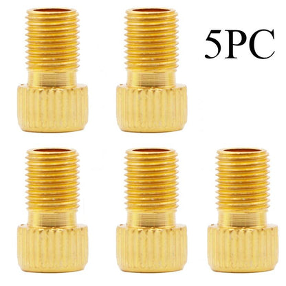 French Valve To American Valve Adapter HighQuality Bike Tire Converter Presta To Schrader Gold Adap