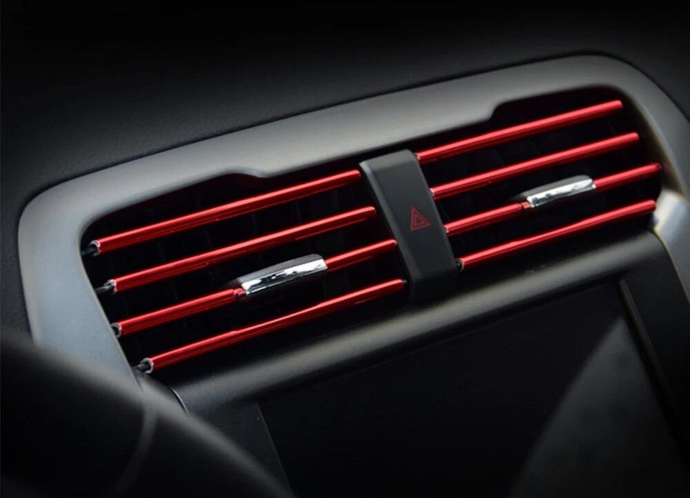 UShape Car Air Conditioner Outlet Decorative Trim Stylish Moulding  Corner Protector for Auto Sty