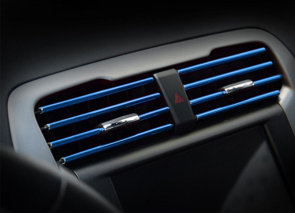 UShape Car Air Conditioner Outlet Decorative Trim Stylish Moulding  Corner Protector for Auto Sty