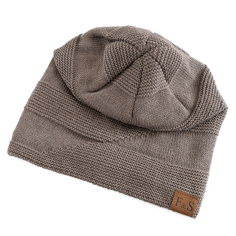 New Unisex Slouchy Winter Hats FurLined Warm Beanie Cap For Men  Women 1