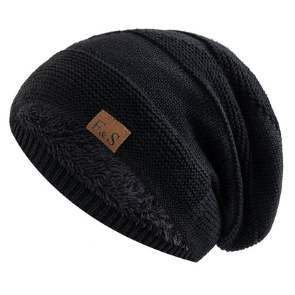 New Unisex Slouchy Winter Hats FurLined Warm Beanie Cap For Men  Women 10