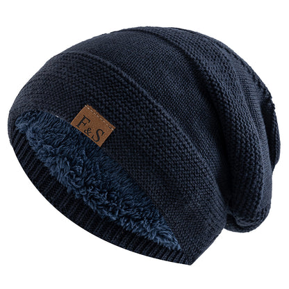 New Unisex Slouchy Winter Hats FurLined Warm Beanie Cap For Men  Women 11