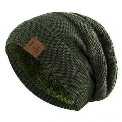 New Unisex Slouchy Winter Hats FurLined Warm Beanie Cap For Men  Women 13
