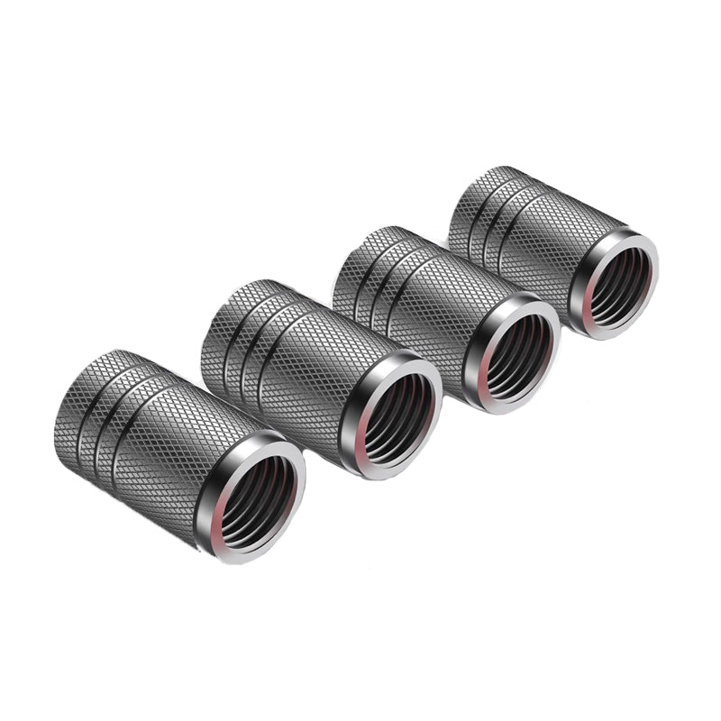 Car Tire Valve Stem Caps Durable Knurling Design Aluminum Air Valve Caps  Universal Wheel Stem Cov