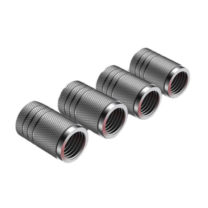 Car Tire Valve Stem Caps Durable Knurling Design Aluminum Air Valve Caps  Universal Wheel Stem Cov