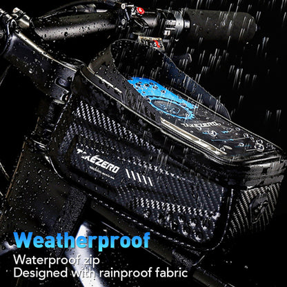 NEWBOLER Waterproof Bike Frame Bag Touchscreen Phone Case Rainproof Cycling Top Tube Bag For MTB  R 1