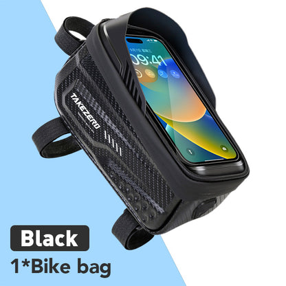 NEWBOLER Waterproof Bike Frame Bag Touchscreen Phone Case Rainproof Cycling Top Tube Bag For MTB  R 6