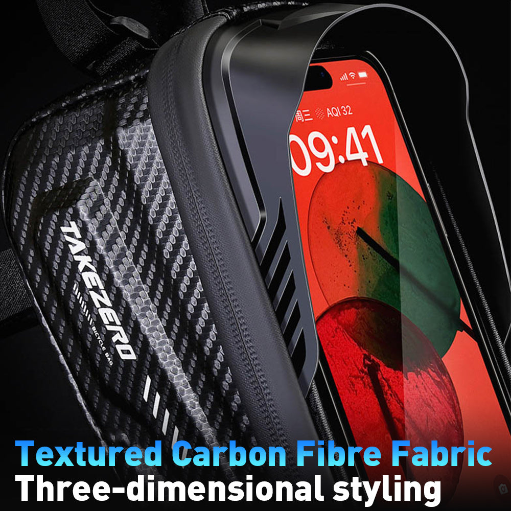 NEWBOLER Waterproof Bike Frame Bag Touchscreen Phone Case Rainproof Cycling Top Tube Bag For MTB  R 5