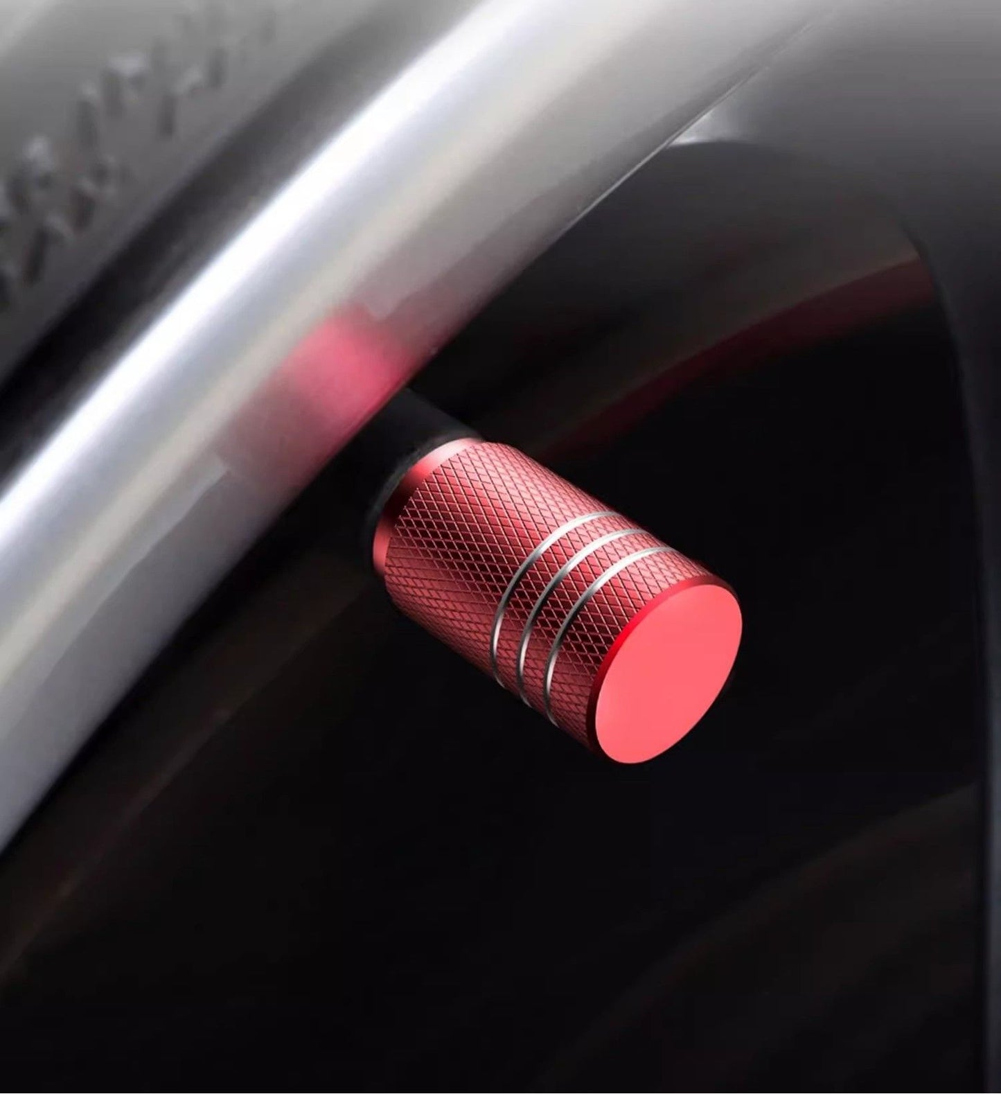 Car Tire Valve Stem Caps Durable Knurling Design Aluminum Air Valve Caps  Universal Wheel Stem Cov
