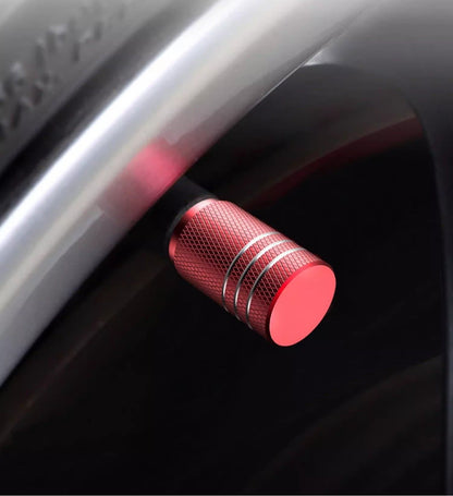 Car Tire Valve Stem Caps Durable Knurling Design Aluminum Air Valve Caps  Universal Wheel Stem Cov