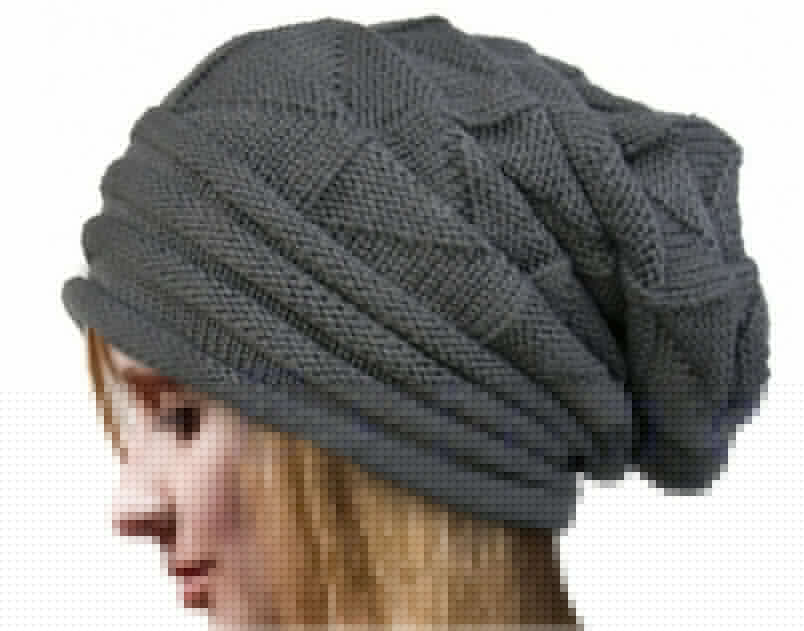 Oversized Winter Hat Knitted Baggy Beanie For Women Slouchy Ski Cap  Warm Wool Skullies Unisex 1