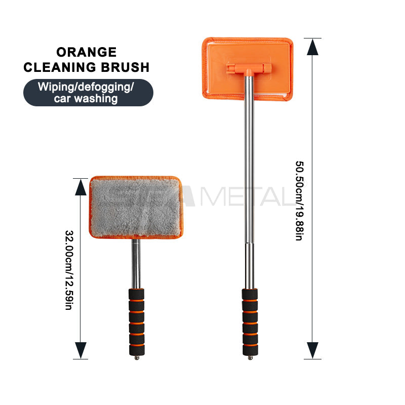 Car Front Windshield Defogging Brush Retractable Glass Cleaner with Strong Absorption for Home & Auto Use