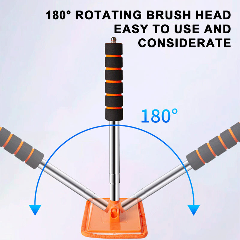 Car Front Windshield Defogging Brush Retractable Glass Cleaner with Strong Absorption for Home & Auto Use
