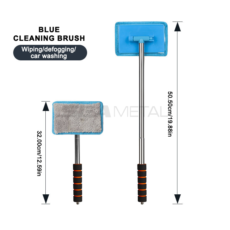 Car Front Windshield Defogging Brush Retractable Glass Cleaner with Strong Absorption for Home & Auto Use
