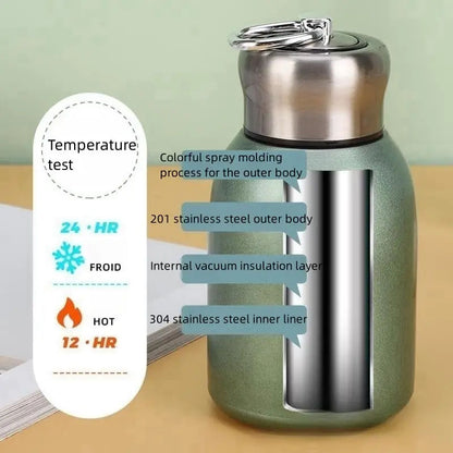 Insulated Stainless Steel Travel Mug, Keeps Drinks Hot or Cold, Perfect for Camping & Travel