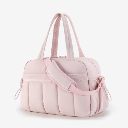 Travel Duffel Bag for Women, Gym & Weekend Carry-on with Wet Pocket, Waterproof & TSA-Friendly