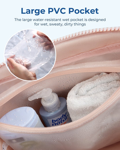 Travel Duffel Bag For Women Gym  Weekend Carryon With Wet Pocket Waterproof  TSAFriendly 2