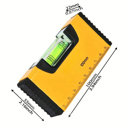 Deli 100mm Magnetic Pocket Level HighPrecision Aluminum Bubble Level for Horizontal  Vertical Ali