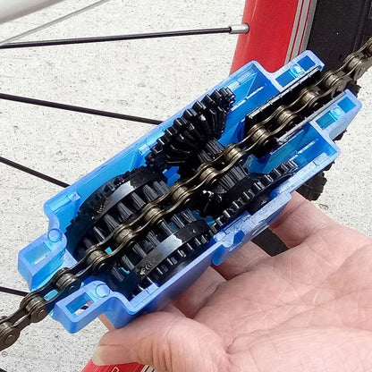 Portable Bicycle Chain Cleaner 3D Rotating Brush Scrubber Wash Tool For Mountain  Road Bikes 0