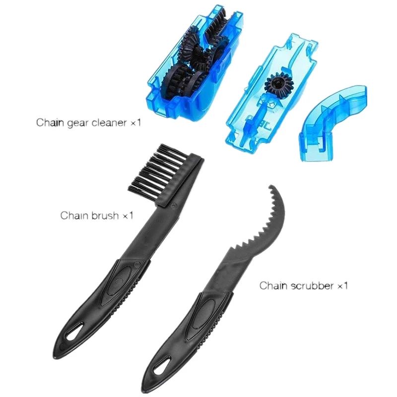 Portable Bicycle Chain Cleaner 3D Rotating Brush Scrubber Wash Tool For Mountain  Road Bikes 7
