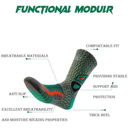 Towel Bottom Sport Socks For Men NonSlip High Cut Basketball Socks With Moisture Absorption 2