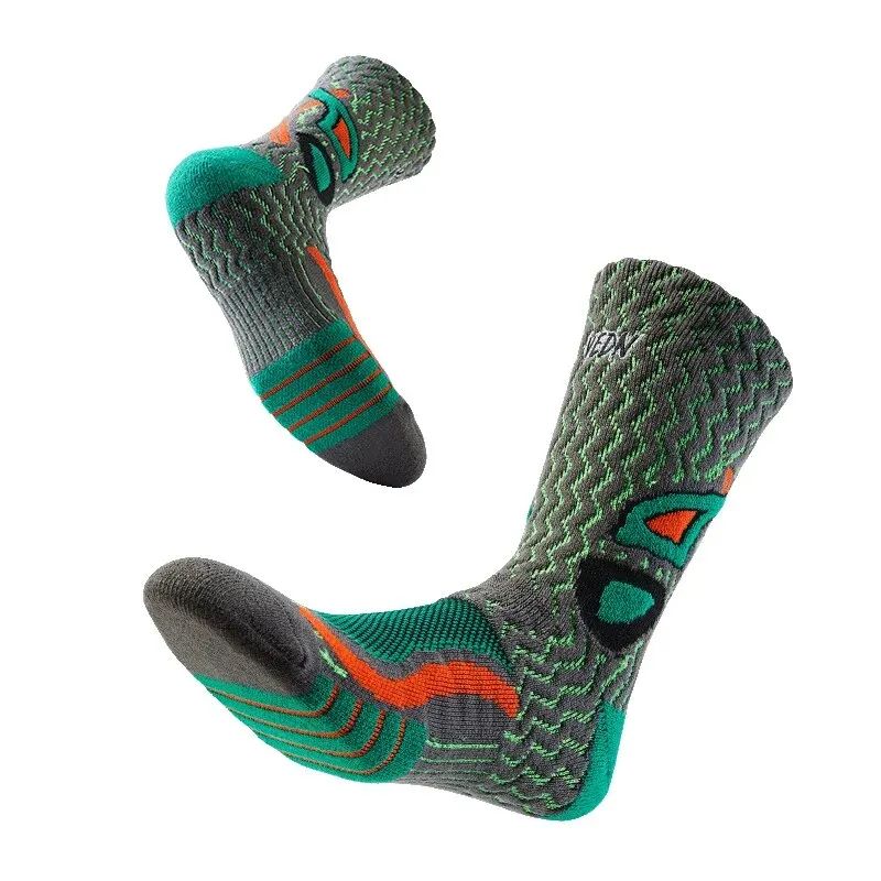 Towel Bottom Sport Socks For Men NonSlip High Cut Basketball Socks With Moisture Absorption 6