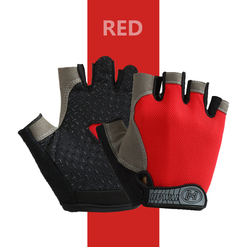 Cycling Bicycle Gloves Half Finger Gym Gloves With AntiSlip Grip  Breathable Design 9