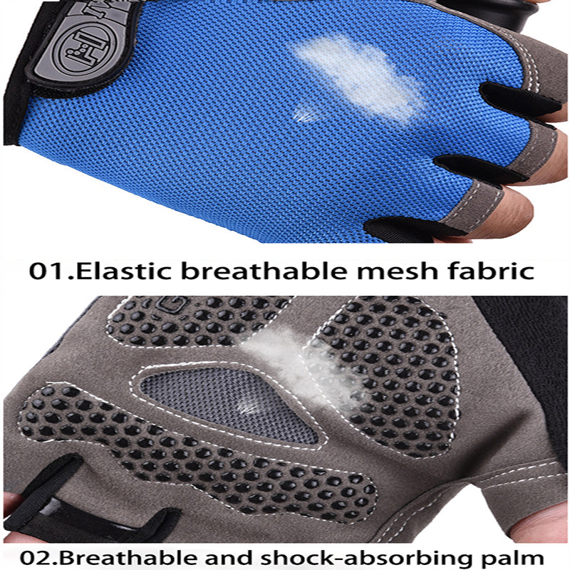 Cycling Bicycle Gloves For Men  Women Half Finger Gym Gloves Breathable AntiSlip For Sports  Traini 2