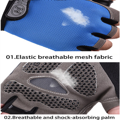 Cycling Bicycle Gloves For Men  Women Half Finger Gym Gloves Breathable AntiSlip For Sports  Traini 2