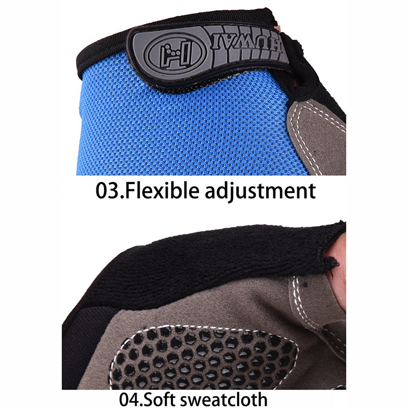Cycling Bicycle Gloves For Men  Women Half Finger Gym Gloves Breathable AntiSlip For Sports  Traini 3