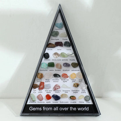 Premium Gemstone Quartz Crystal Set Hexagon Rose Healing Stones For Chakra Meditation  Home Decor 1