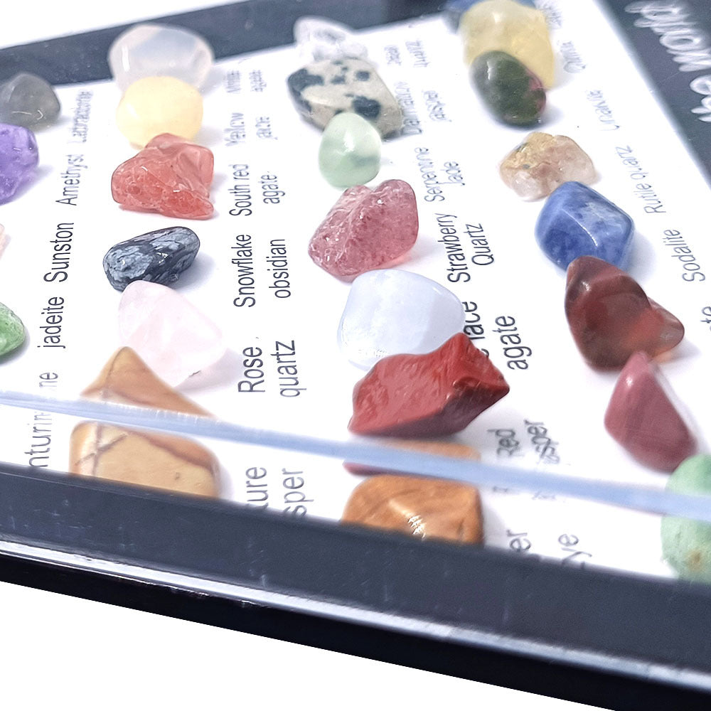 Premium Gemstone Quartz Crystal Set Hexagon Rose Healing Stones For Chakra Meditation  Home Decor 2