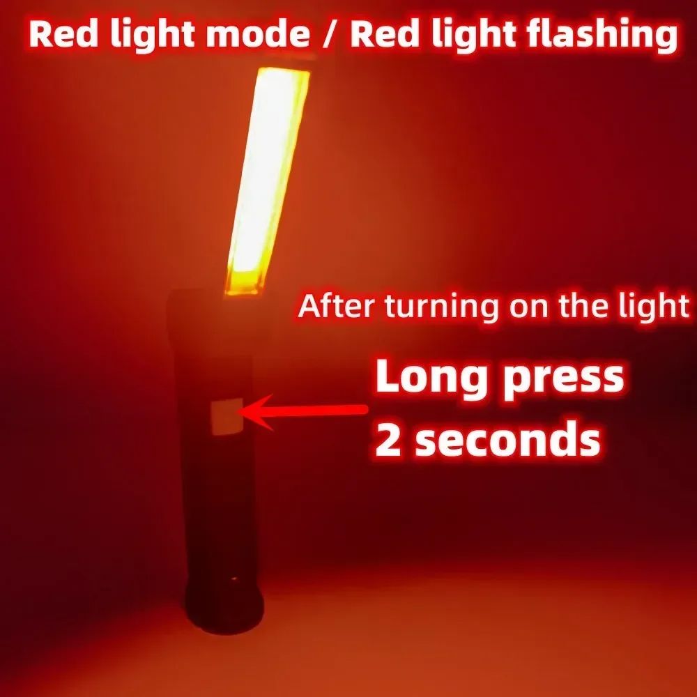 Rechargeable LED Work Light  Dimmable Inspection Torch With Magnetic Base  18650 Battery 3