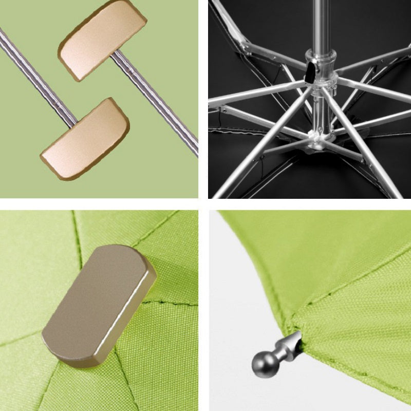 Mini Pocket Umbrella, Compact Folding UV Protection Parasol