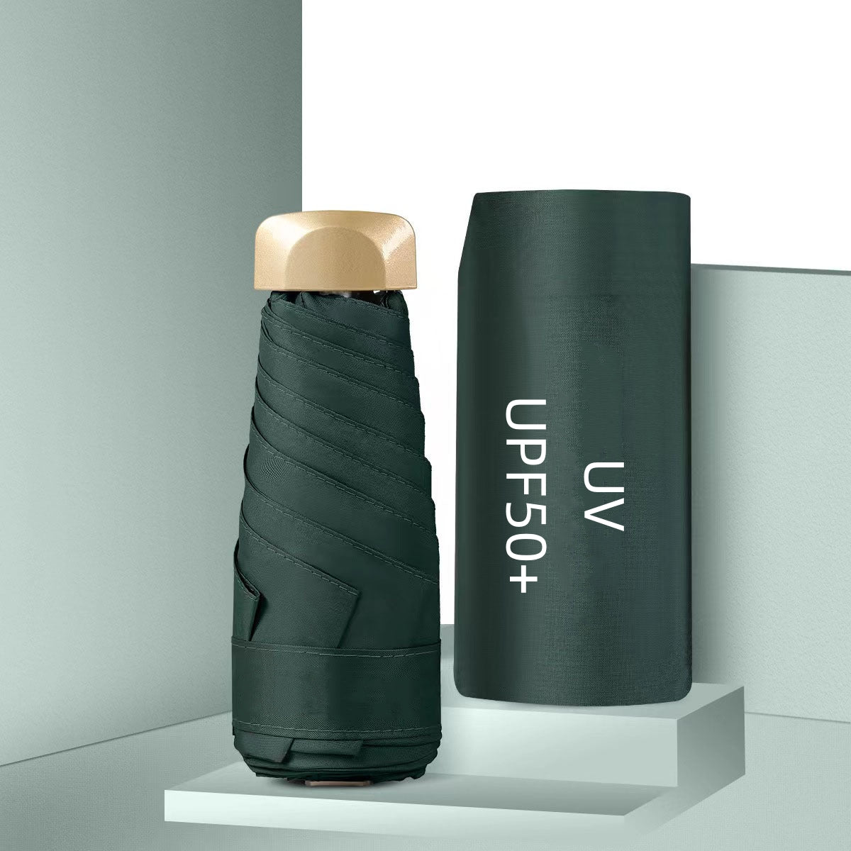 Mini Pocket Umbrella, Compact Folding UV Protection Parasol
