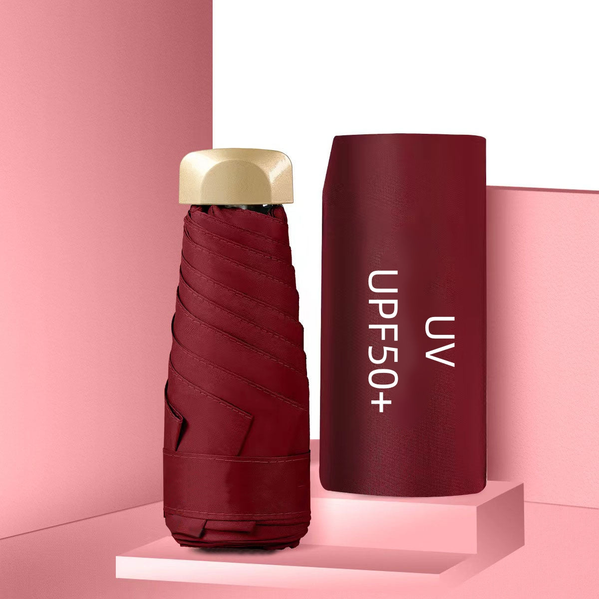 Mini Pocket Umbrella, Compact Folding UV Protection Parasol