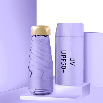 Mini Pocket Umbrella, Compact Folding UV Protection Parasol
