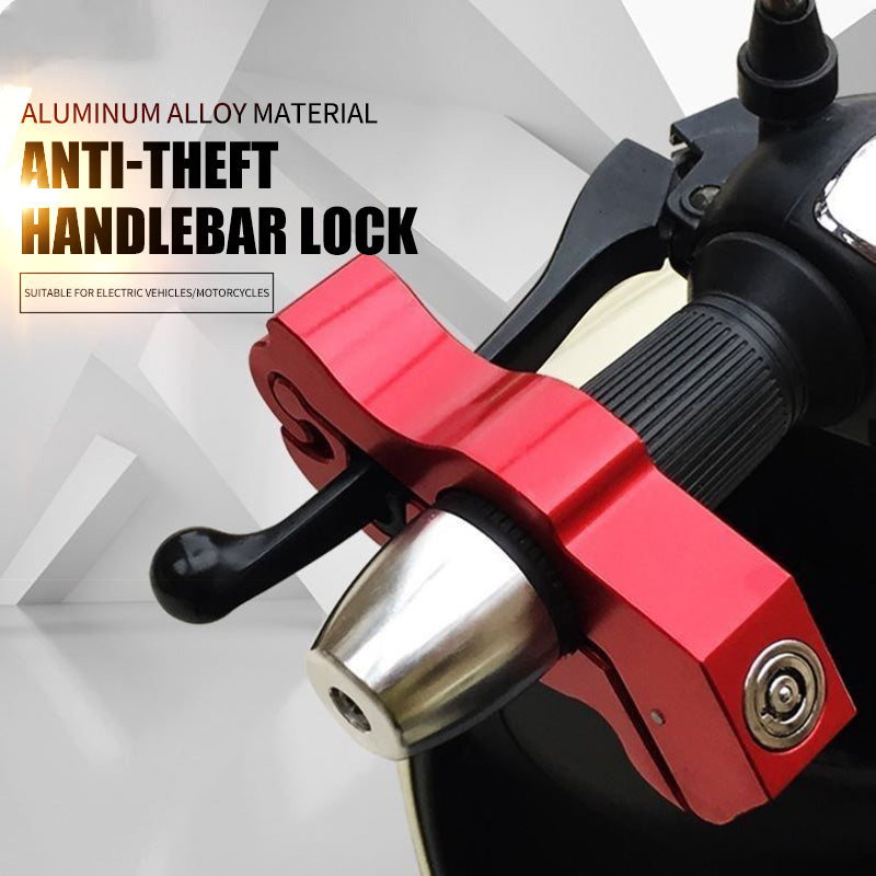 Heavy Duty Motorcycle Handlebar Lock Anti Theft Solid Steel Brake Lock For ATV Dirt  Street Bikes 1