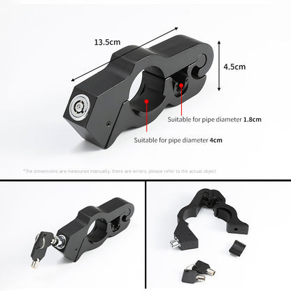 Heavy Duty Motorcycle Handlebar Lock Anti Theft Solid Steel Brake Lock For ATV Dirt  Street Bikes 3