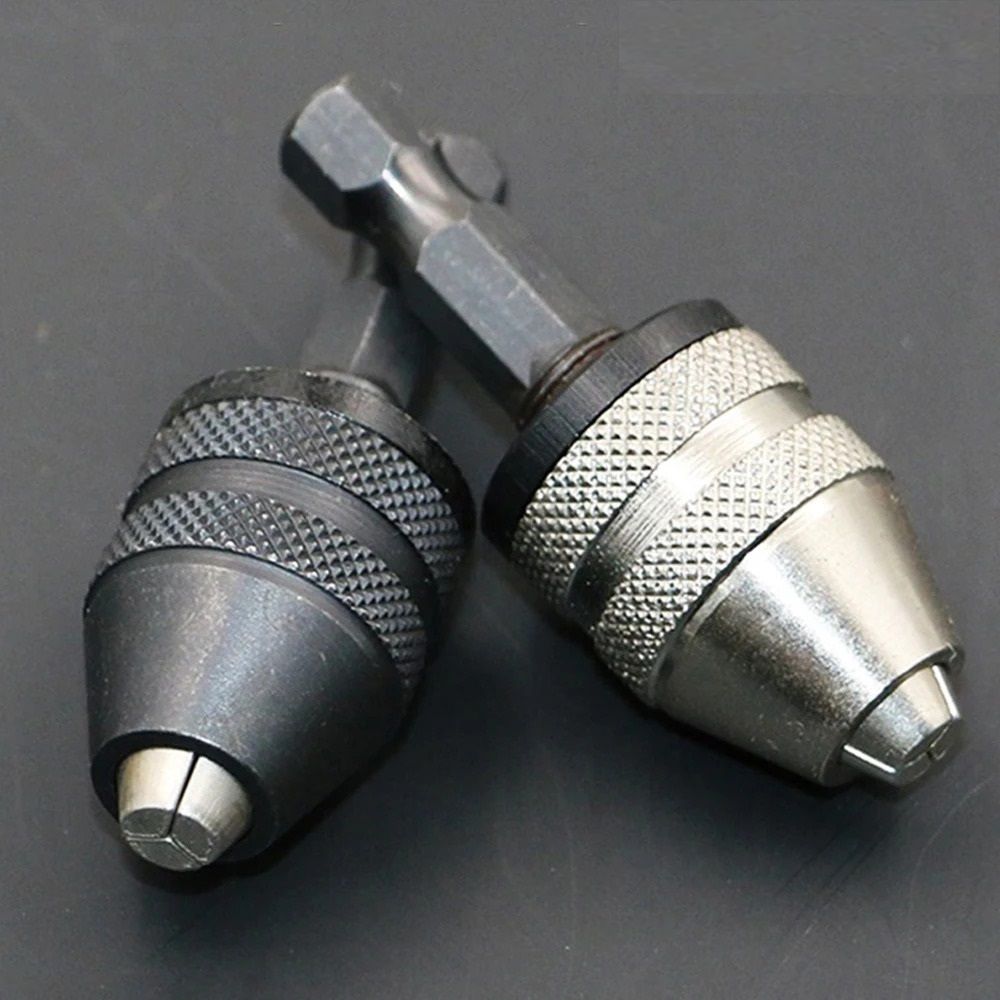 Quick Change Adapter for Drills, STONEGO 3/8"-24UNF Keyless Chuck Converter with Hex Shank