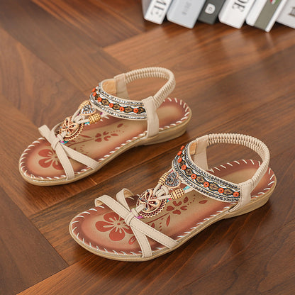 Womens Beach Sandals Stylish Summer Casual Walking Shoes For Outdoor And Party Wear 8