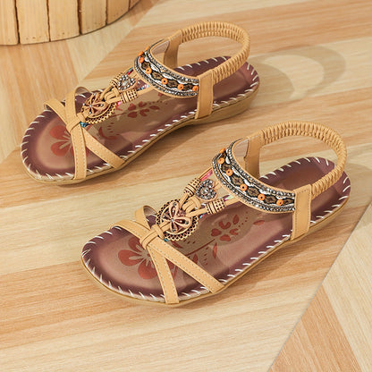 Womens Beach Sandals Stylish Summer Casual Walking Shoes For Outdoor And Party Wear 12