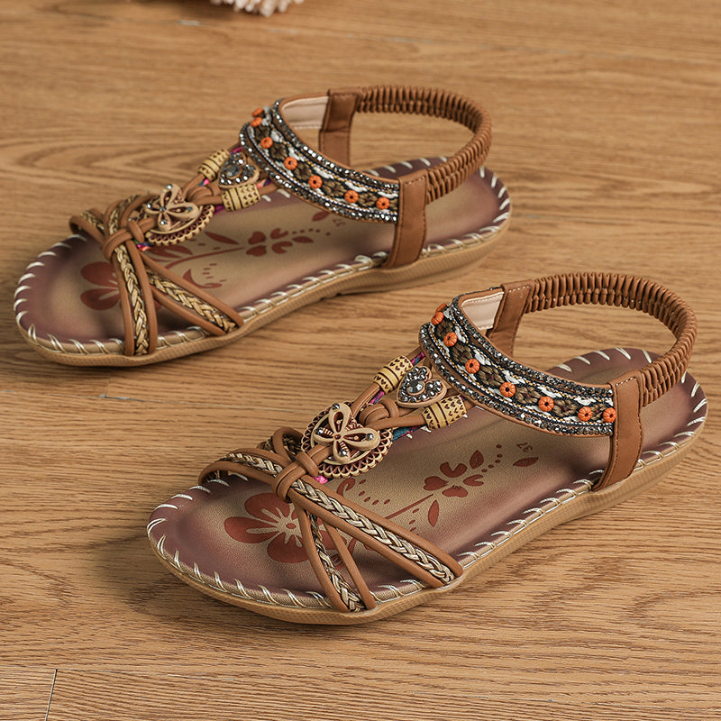Womens Beach Sandals Stylish Summer Casual Walking Shoes For Outdoor And Party Wear 16