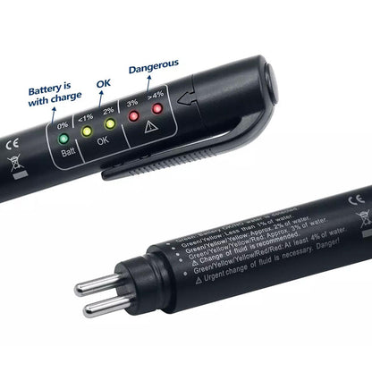Universal Brake Fluid Tester, Accurate LED Indicator Oil Diagnostic Tool